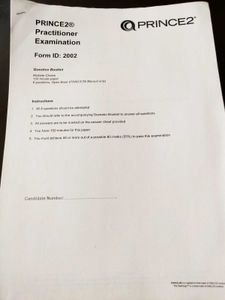 Prince 2 Foundation Exam Papers