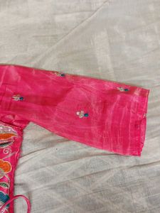 Vibrant Pink Embellished Ethnic Skirt