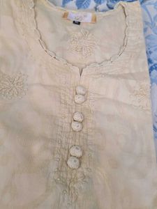 Elegant Yellow Embroidered Kurta