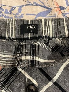 Plaid Button-Up Skirt