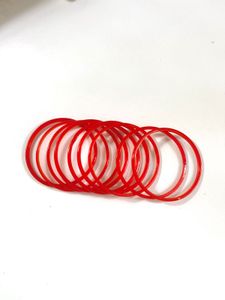 Set of Red Glass Bangles