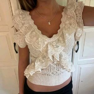 Zara Summer Lace Crochet top