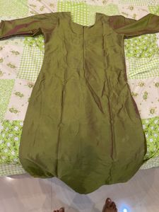Olive Green Salwar Kameez Suit