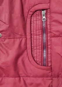 Maroon Quilted Winter Jacket