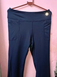 Navy Flare Leggings