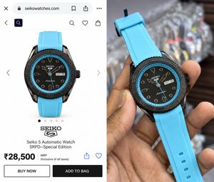 Seiko Automatic Watch - Light Blue