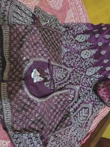 Exquisite Embroidered wine Lehenga Choli