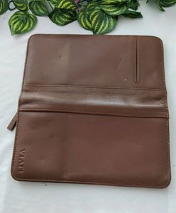 Livia Brown Plain Wallet (Women)