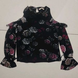 Floral Cold Shoulder Top🌸