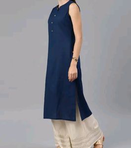 Alena Navy Blue Kurta With Jacket