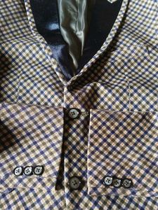 Men's Checked Stylish Blazer (36")