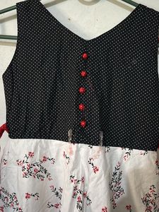 Cute Polka Dot &amp; Floral Dress