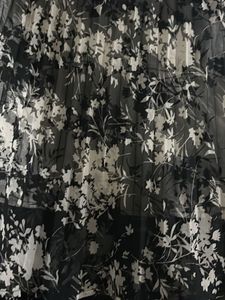 Chic Floral Print Pleated Skirt