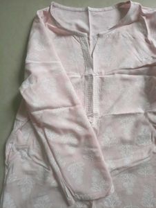 Pink Floral Kurta