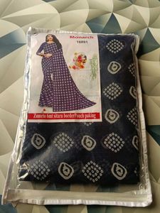 Beautiful Navy Blue Printed Saree