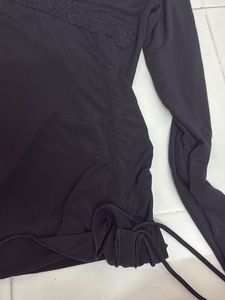 Elegant Black Off-Shoulder Lace Top