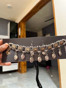 Handmade Durga Pendant Necklace Set