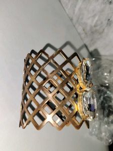Unique Gold Tone Cuff Bracelet