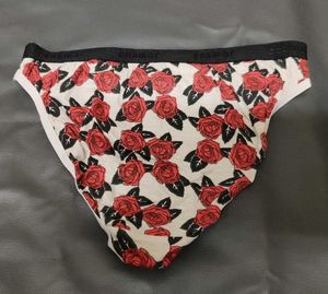 Floral Rose Print Briefs