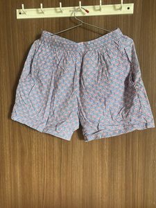 Light Blue Printed Night Suit Set