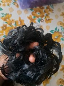 Curly Hair Bun Extension