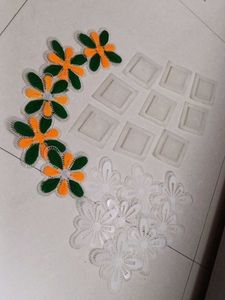 Applique Flower Patches Net & Craft Squares