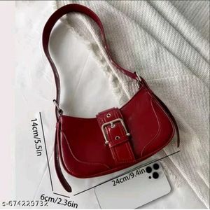 Stylish Burgundy Shoulder Bag