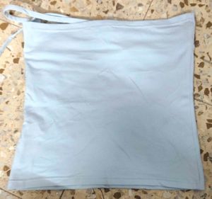 Light Blue tube Top with Tie