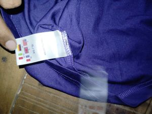 Purple Polyester Top KKR Embroidery logo