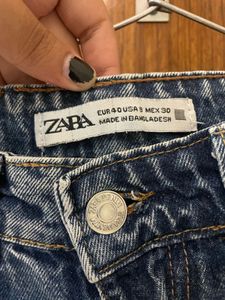 Blue Denim Cargo Jeans