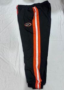 Nike Black &amp; Orange Track Pants | Y2K Streetwear J