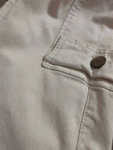 Beige Cargo Jeans
