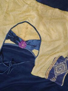 Ethnic Blouse Set - Pink &amp; Gold