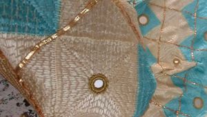 fulkari real mirror worked dupatta