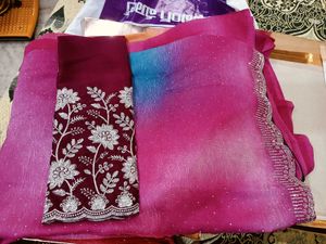 Stunning Embellished Ombre Saree