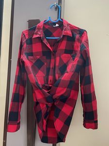 Red &amp; Black H&amp;M Plaid Shirt