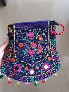 Embroidered Clutch Bag