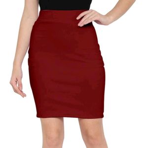 Classic Red Pencil Skirt