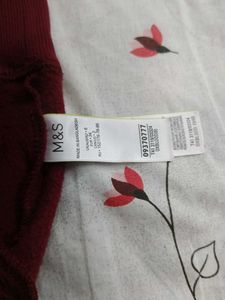 Maroon Mock Neck Sweatshirt