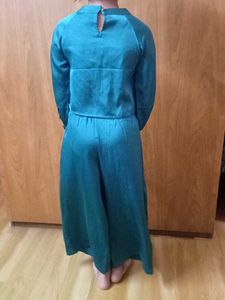 Crop Top With Plazzo N Dupatta