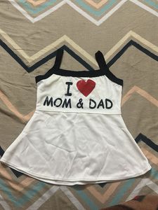 Cute 'I Love Mom &amp; Dad' Top