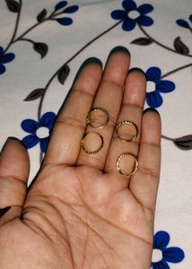 Chic Gold Hoop Earrings Set