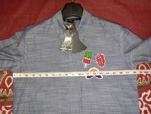 Coloured Stones Patch Shirt