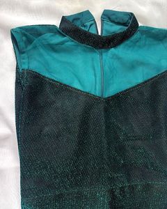 Sparkling Teal Maxi Dress