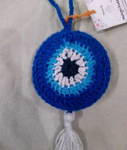 Evil Eye Crochet Wall Hanging