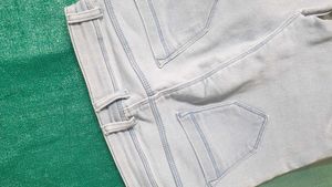 Light Blue Distressed Denim Jeans