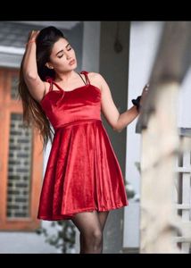 Red Velvet Cami Dress
