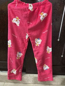Cute Pink Bear Pajama Bottoms