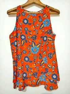 Vibrant Floral Sleeveless Top 34 -38"