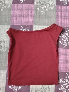 NEW Solid Asymmetric One Shoulder Tube Crop top